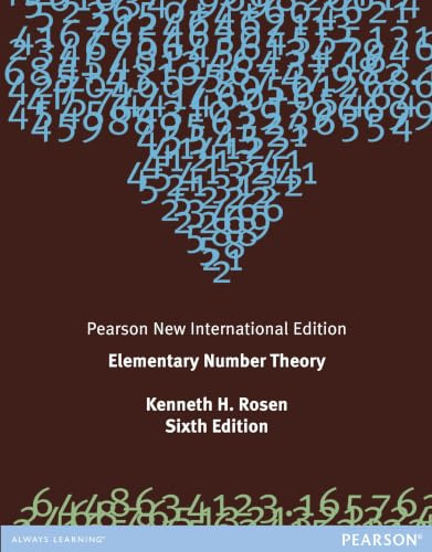 Elementary Number Theory: Pearson New International Edition