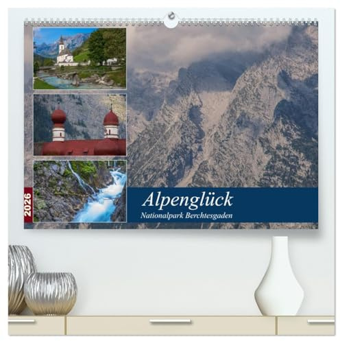 Alpenglück - Nationalpark Berchtesgaden (hochwertiger Premium Wandkalender 2026 DIN A2 quer), Kunstdruck in Hochglanz: Der Nationalpark Berchtesgaden ... Alpen - Nationalpark. (CALVENDO Orte)