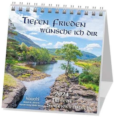 Tiefen Frieden wünsche ich dir 2024: Aufstellkalender mit irischen Segenswünschen