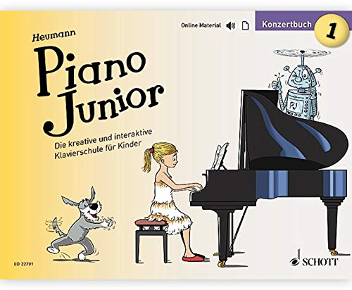 Piano Junior: Konzertbuch 1: Die kreative und interaktive Klavierschule für Kinder. Band 1. Klavier. (Piano Junior - deutsche Ausgabe, Band 1)