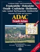 ADAC Stadtatlanten, Großraum Städte- und Gemeindeatlas Frankenhöhe, Hohenlohe, Ostalb, Crailsheim, Heilbronn: Aalen, Ansbach, Bad mergentheim, ... Citypln. u. Postleitzahlen. GPS-genau