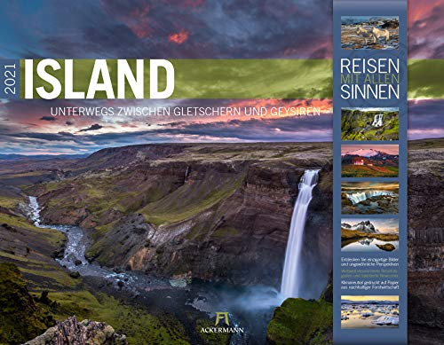 Island Kalender 2021: Unterwegs zwischen Gletschern und Geysiren