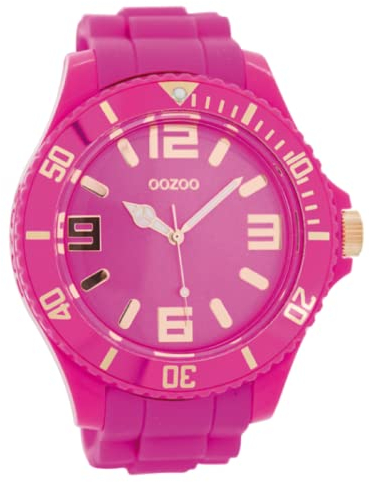 Oozoo C5027 – Uhr für Männer, Silikon-Armband Rosa