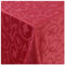 Tischdecke Stoff Damast Barock Jacquard Ranken Design mit Saum rund 220 cm Wein-Rot