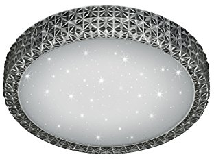 Reality Leuchten R62422142 Pegasus A+, LED Deckenleuchte, Acryl, 20 W, Integriert, Smoke, 39,6 x 39,6 x 8,6 cm