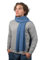 Dalle Piane Cashmere - Schal aus 100% Kaschmir - Made in Italy - für Mann/Frau, Farbe: Hellblau, Einheitsgröße