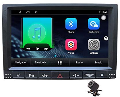 XISEDO Android 10.0 Autoradio 9 Pulgadas Radio de Coche Estéreo Car Radio Navegación de Automóvil con Pantalla Táctil 9 para Volkswagen Touareg