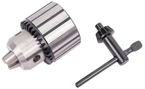 HFS(R) Drill Press Chuck with Key JT33 Taper Mount 3-Jaw for Lathes Drilling Machine 1/32-1/2(1-13mm)