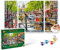 Schipper 609260812 Amsterdam Peinture par numéros pour Adultes, avec pinceaux et peintures acryliques, triptyque, 50 x 80 cm