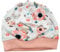 Kleine Könige Mütze Baby Mädchen Beanie · Mitwachs-Funktion · Modell Schmetterling Vögel Birds weiß, Altrosa · Ökotex 100 Zertifiziert · Größe 110/116