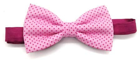 Pajarita rosa topos fucsia Hombre- niño (Adulto)