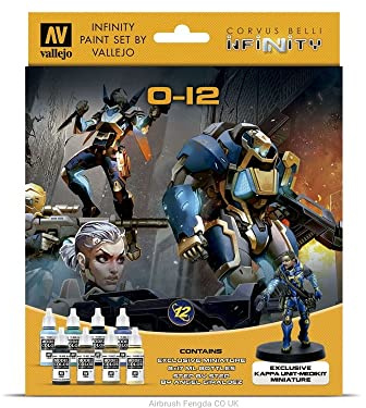 Vallejo Infinity O-12, Farb-Set mit Fi, 9-teiliges Set