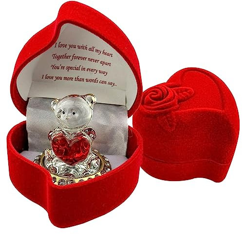 Safri Red Rose Teddy Bear Gift GF BF Girlfriend Boyfriend Husband Wife Anniversary Birthday Xmas Christmas valentine's day Present