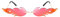 NUOBESTY Feuer Flamme Brille Flamme Randlose Sonnenbrille Frauen Männer Sonnenbrille Party Brille Klare Metall Sonnenbrille Rahmenlose Farben-Rot 1Pc 16 X 14 X 2. 7 Cm