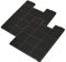 Wessper 2x Ersatzkohlefilter für Amica KF 17131 und KF 17133 - passend für KH 17207 E, KH 17217 E, KH 17227 E und KH 17126 E, IH 17104 E, KH 17022 E