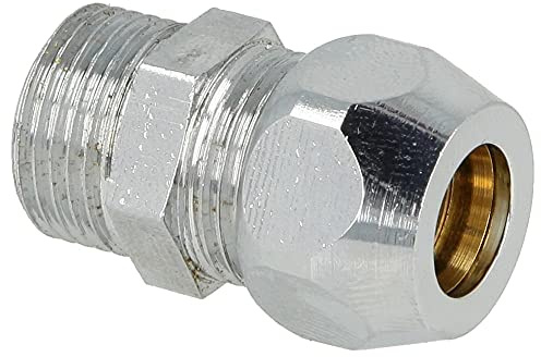 Gerade Quetschverschraubung 3/8 x 10 mm verchromt