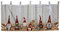Mojawo Weihnachtsgardine LED Gardine Weihnachten Scheibengardine X-Mas beleuchtet Fenstergardine 45x120cm