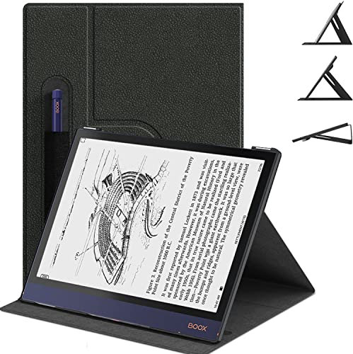 E NET-CASE Buch-Folio-Schutzhülle für Boox Note Air 2/Air 2 Plus Tablet 10,3 Zoll (2021), leichte Smart-Hülle mit Stifthalter für Boox Note Air 2/Air 2 Plus Tablet Hülle (schwarz)