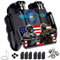 8-in-1 Handy-Spiele-Controller mit Kühlventilator, Handy-Gamepad L2R2 Trigger Gamepad für PUBG/Fortnite/Call of Duty für 4,7-6,5 Zoll Android-iOS-Handy mit 6 Fingerhüllen