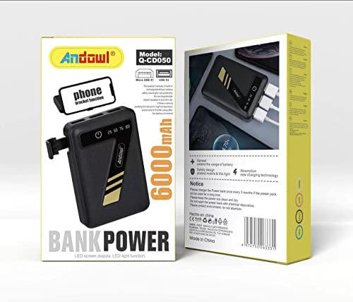Magnetic Power Bank, 6000mAh Power Bank Mini, 15W Wireless Charging and PD 20W USB-C Portable Charger Compatible for All Phone