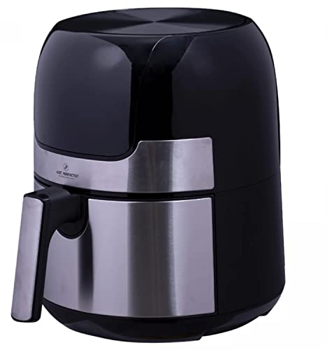 Just Perfecto Airfryer 3.5L - 1400W - LED Touch Screen Hot Air Fryer With Grill Plate - Air Fryer Without Oil - Roasting, Grilling, Baking, Roasting and Frying - 9 Programs