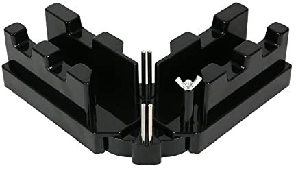 Precise Miter Saw Protractor 85-180°Bevels Cutting Tool, 2-in-1Mitre Measuring Cutting Tool,Measuring and Sawing Mitre Angles Cutting Tool Miter Gauge Woodworking Tool (Black)