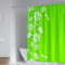 Duschvorhang Stoff, Duschvorhang Waschbar Blumen und Libellen Muster Polyester Grün Weiß Duschvorhang 180x200cm(72 W x 80 H)