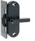 DAZZLEEX Pestillo de cerrojo para puerta, cerradura de gancho de puerta corredera de ángulo recto de 90 grados, pestillo de acero inoxidable 304, cerradura de puerta corrediza, negro mate