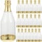 BESTonZON 20PCS Wine Bottles Candy Bottles, Mini Clear Candy Box Metallic Gold Wine Bottle Shaped Treat Box Wedding Candy Box Wine Containers for Wedding Birthday Party