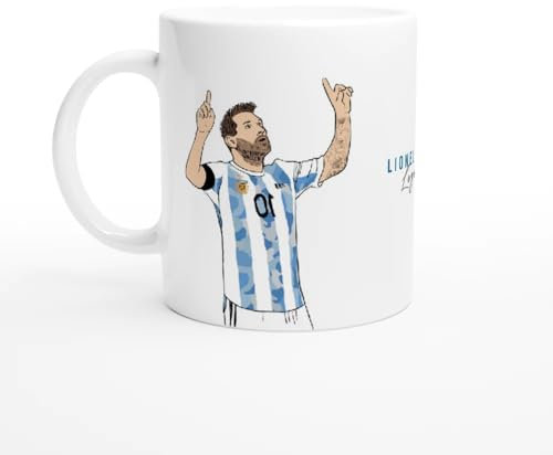 KAWAINK Lionel Messi legend - Hand-drawn style mug (White)