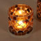 Orientalisches Mosaik-Windlicht Athen GELB S Ø 8cm rund handgefertigt aus Glas | Stimmungslicht Teelichthalter bunt marokkanische Tisch-Deko wie aus 1001 Nacht WZ222-S