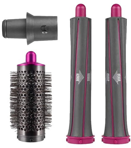 Hair Curling Barrel Volumizing Brush Attachments with Adaptor for Dyson Hair Dryer Converting to Hair Styler, for Dyson for Airwrap Styler