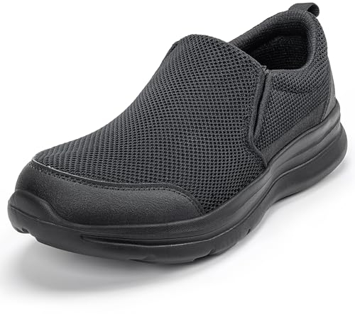 Sosenfer Slip on Sneaker Herren Schuhe Ohne Schnuersenkel Freizeitschuhe Loafer Walkingschuhe Atmungsaktiv Casual Sportschuhe-HEISE-46