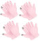 4 Paar Feuchtigkeitshandschuhe Für Die Nacht Touchscreen Handschuhe Rosa Baumwollhandschuhe Für Trockene Hände Ekzeme Spa Behandlungshandschuhe Die Hand Zur Reparatur Rauer Rissiger Trockener Rissiger