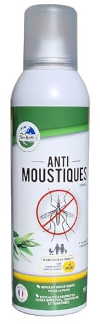 TERRA NOSTRA - Anti Moustique Naturel - Aérosol Cutané 150ML - Produits Naturels - Femme Enceinte Femme Allaitement et Enfant de Plus de 6 Mois - Fabriqué en France