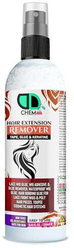 Bond & Tape Remover Super Solvent, Hair Extensions Remover Easy to Use Citrus Oil Enriched Adhesive Tape Remover Wig Glue Dissolvent Gentle on skin best multipurpose remover Alcohol free (250ml Spray)