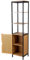 Style home Badezimmerschrank Hochschrank aus Bambus, schmales Baderegel Badschrank mit 3 offene Fächer und 2 Ablagen, hoch Bestellschrank für Bad, Flur, Küche, 40 x 35 x 172 cm