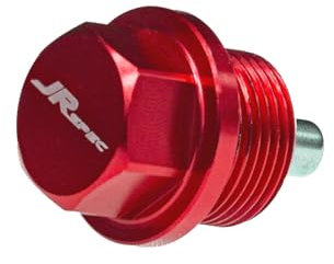 FMIC.Pro Magnetische Ölablassschraube M16x1.5 kompatibel mit Chrysler, kompatibel mit Citroen, kompatibel mit Renault, kompatibel mit Opel Rot