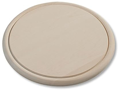KESPER Ø 25 cm Fleischteller 61443-71 aus Birke natur/Holzteller/Pizzateller/Schneidebrett