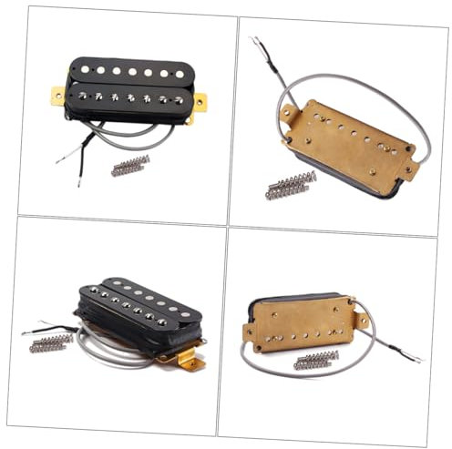 ifundom micro à double bobine micro guitare acoustique micro guitare double bobinage humbucker Black