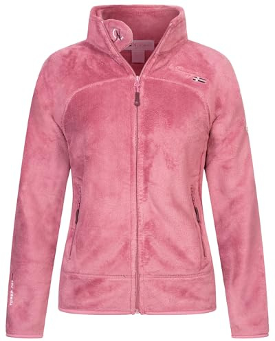 Geographical Norway Damen Teddy Fleece Jacke Herbst Winter Jacke Sweater Übergangsjacke