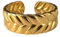 Positiva Jewelry Wasserfester Goldring für Damen aus 18k Edelstahl, Stylisches Feder-Design, Verstellbare Größe und Anlaufsicher, Schmuck Geschenk für Frauen mit Geschenkbox,