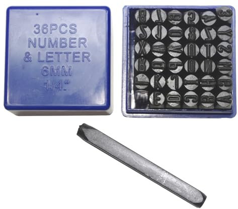 Satra S-6NA36 Stanzwerkzeug Einschlagbuchstaben A-Z Einschlagzahlen 0-9 Symbol & Schlagzahlen Schlagbuchstaben
