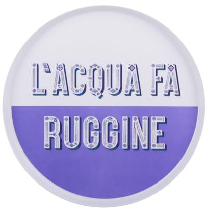 Vassoio melammina 35 cm viola Maiolika