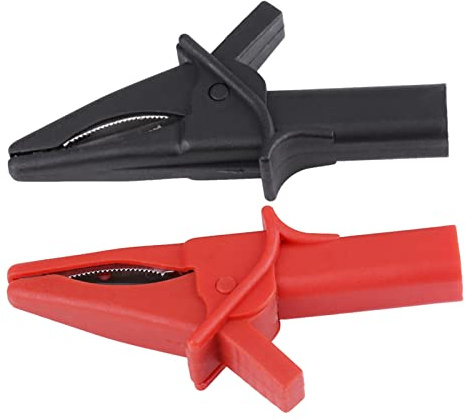 Watris Veiyi 2 Stück Krokodilklemmen, Vollisolierte Krokodilklemmen, Große Alligator-Clips, Ersatz für DSO3064 HT18A