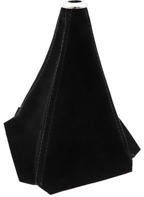 Xibao Auto-Schalthebelabdeckung,Schalthebelabdeckung PU-Leder Staubschutz,Auto Schaltknauf Abdeckung,Geeignet für die Meisten Manuellen und Automatischen Getriebeauto-Modifikationen (Schwarz)