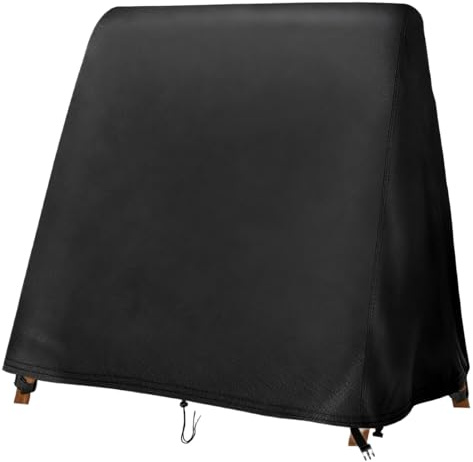 Hohong Outdoor A-Frame Garden Swing Cover, 220x120x190cm | 420D Oxford fabric, windproof, waterproof, 2 side vents, drawstring base, 4 corner buckle straps