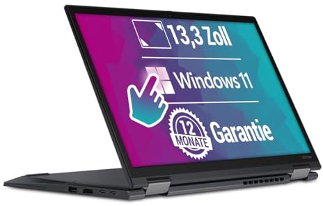 Lenovo ThinkPad X13 Yoga Gen 1 13,3 Zoll Full HD Laptop Intel Core i5-10210U@ bis zu 4,2 GHz 8 GB 256 GB SSD mit Windows 11 Pro & GRATIS Antiviren-Software inkl. 12 Monate Garantie (Generalüberholt)