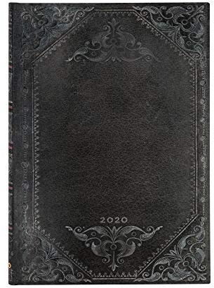 Paperblanks 12-Monatskalender 2020 | Midnight Rebel Schlicht |Horizontal | Midi (180 x 130 mm)