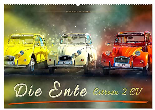 Die Ente - Citroën 2CV (Wandkalender 2025 DIN A2 quer), CALVENDO Monatskalender